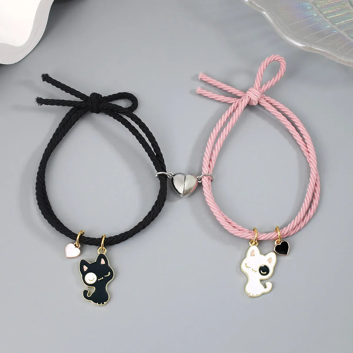 Friendship Couple Bracelets Cat Chain