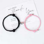 Couples and Friends Bracelets Magnetic Heart Chain Bracelet 2