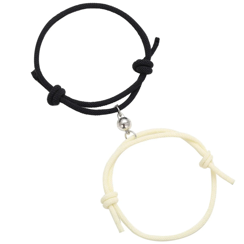 Couples and Friends Bracelets Magnetic Heart Chain Bracelet 6