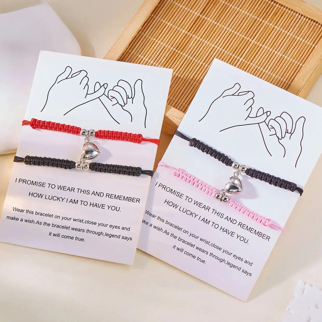 Romantic Chain Bracelets for Friends and Couples
