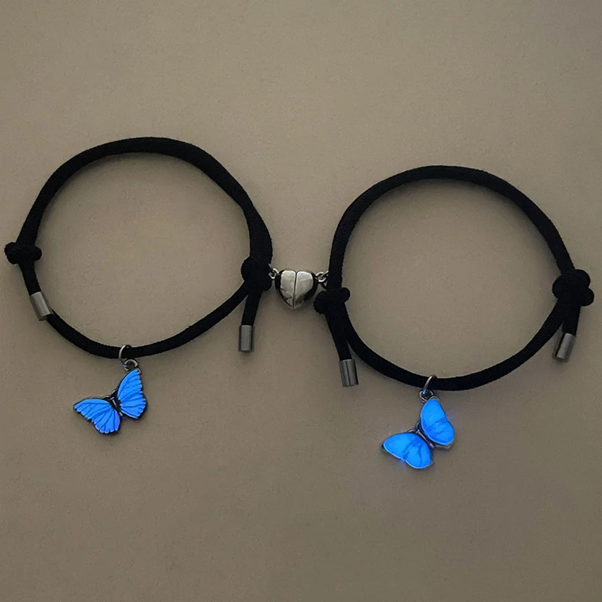 Butterfly Glow Couple Bracelets