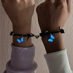 Butterfly Glow Couple Bracelets