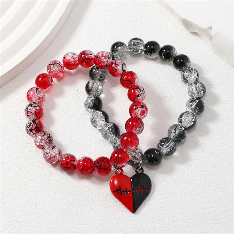 Romantic Magnetic Link Bracelets for Couples 1