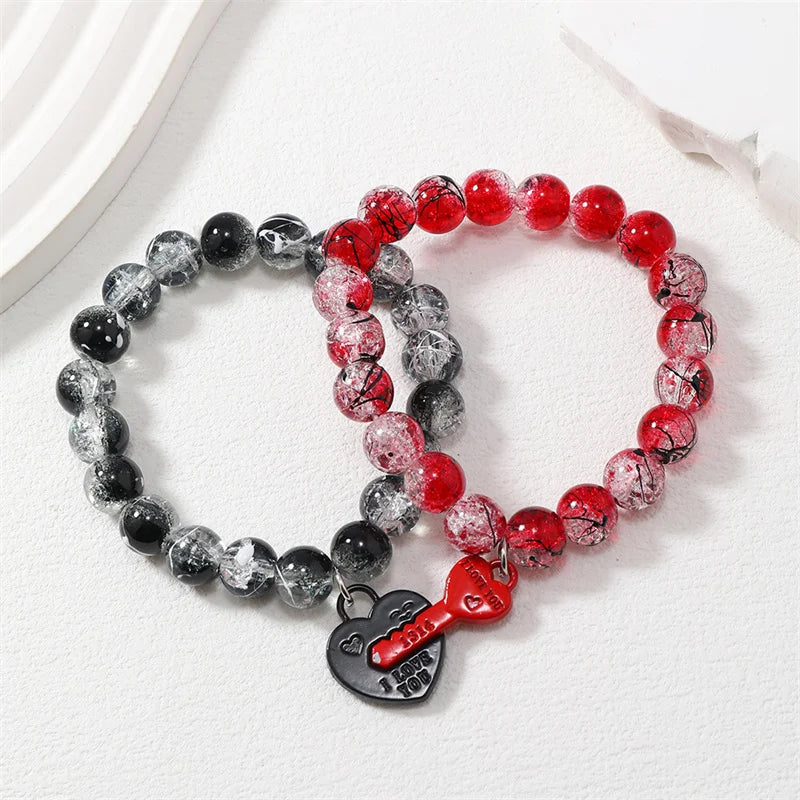 Romantic Magnetic Link Bracelets for Couples 2