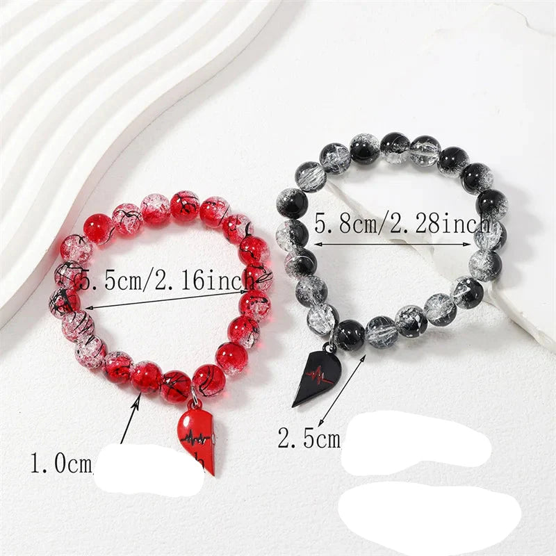 Romantic Magnetic Link Bracelets for Couples 5