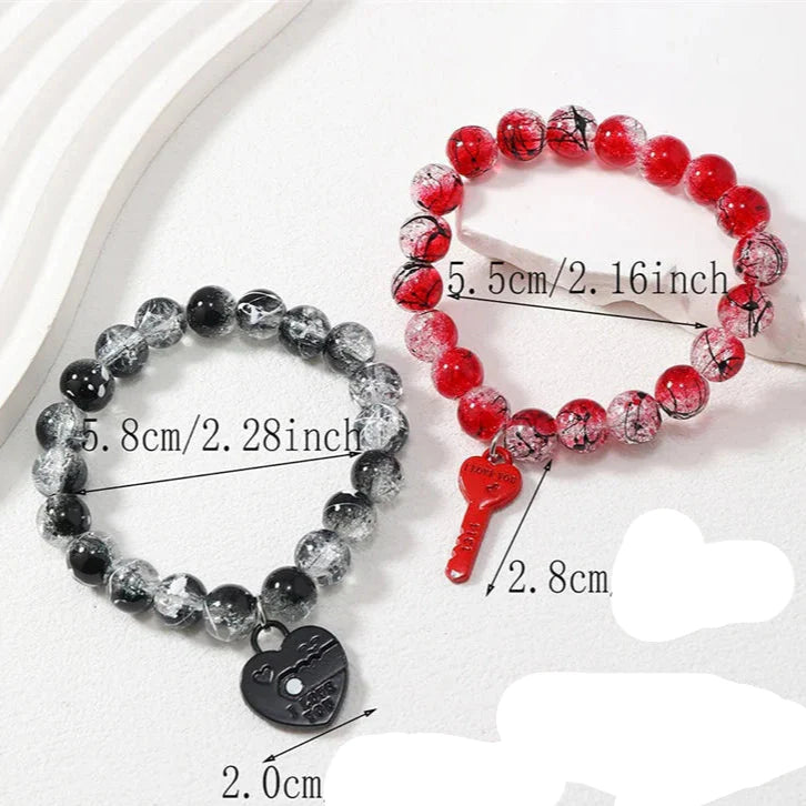 Romantic Magnetic Link Bracelets for Couples 2