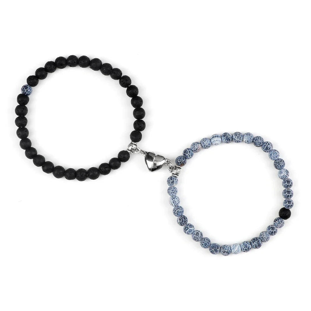 Bracelets for Couples Magnetic Link Beads