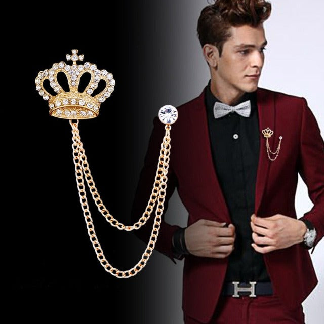 Crown Lapel Pin