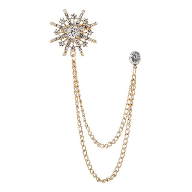 Star Lapel Pin – Elegant Suit Brooch