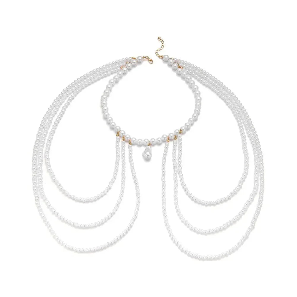Women's shoulder chain - Jewelry for the collarbone & shoulder