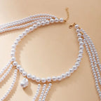 Women's shoulder chain - Jewelry for the collarbone & shoulder