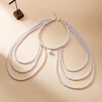 Women's shoulder chain - Jewelry for the collarbone & shoulder