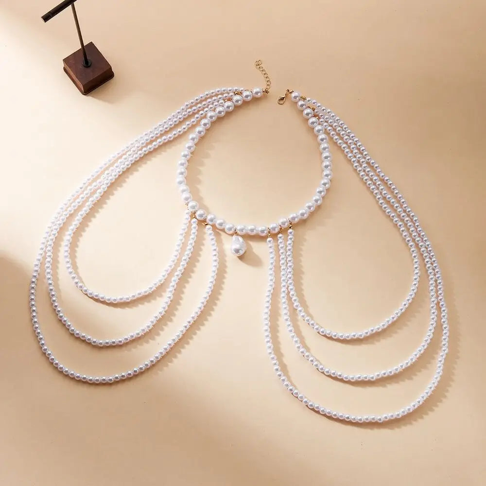 Women's shoulder chain - Jewelry for the collarbone & shoulder
