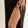 Thigh Chain with Stars Gold & Silver gold