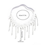 White Thigh Chain - Body Jewelry Thigh Jewelry Women Leg