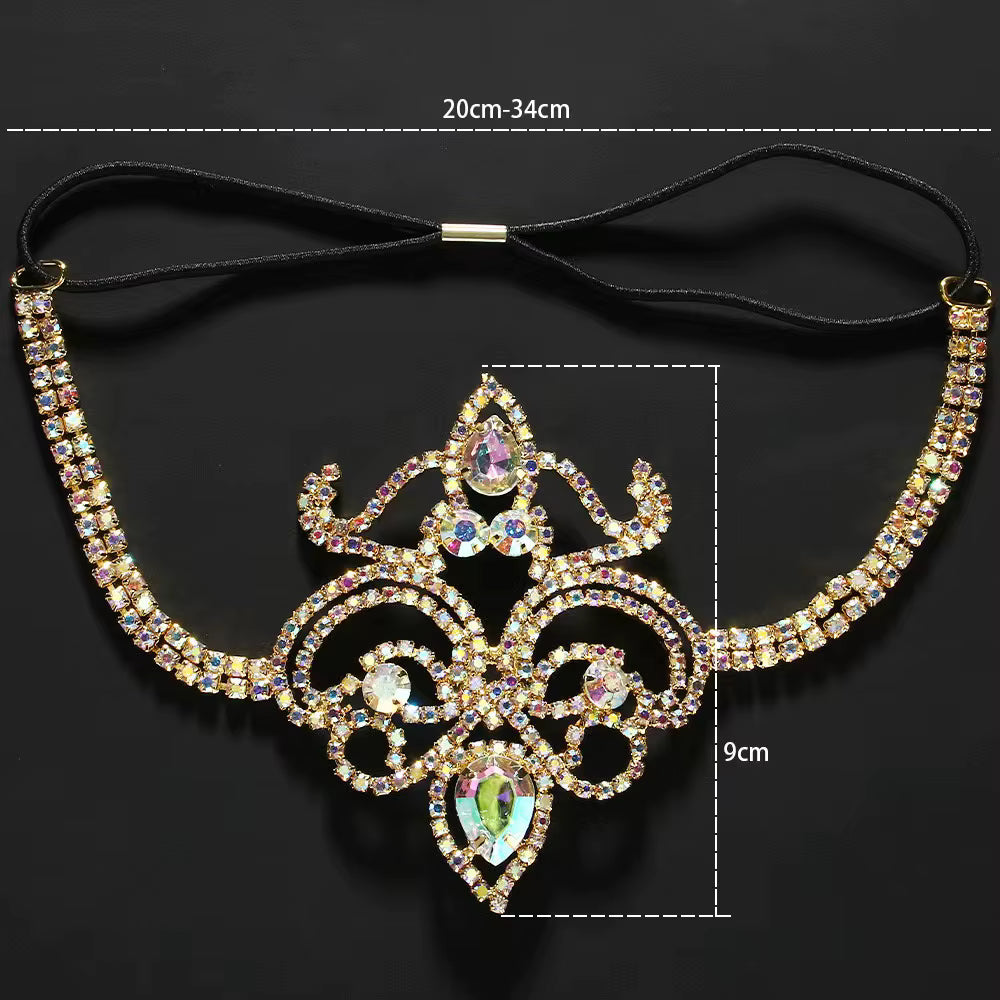 Colored thigh chain - leg jewelry for women