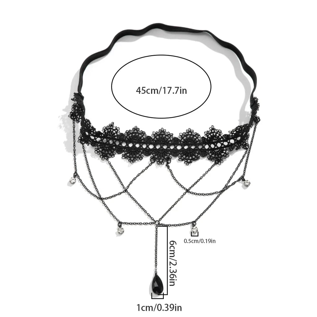 Black Thigh Chain - Thigh Jewelry Body Thigh Women Leg