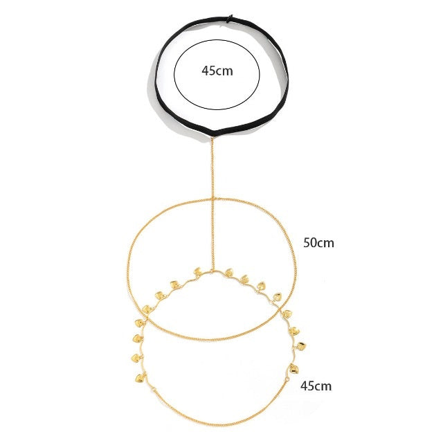 Gold & Silver Thigh Chain for Women
