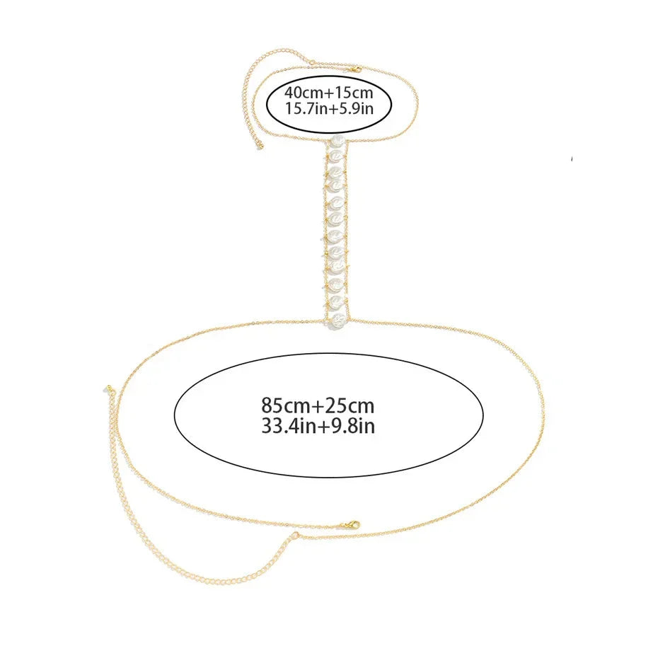 Women's Décolletage Chain Necklace Breast Jewelry