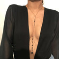 Women’s Neck Chain Black Gold Necklace