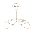 Women’s Décolleté Chain Necklace with Pearls
