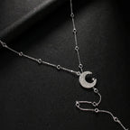 Back Chain Necklace Women's Back Ornament Moon