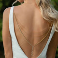 Back Necklace Chain Women’s Back Ornament gold