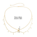 Hip and belly chain - waist and belly jewelry for women