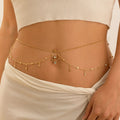 Hip and belly chain - waist and belly jewelry for women gold