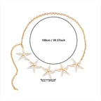 Starfish waist chain - waist and belly jewelry for women