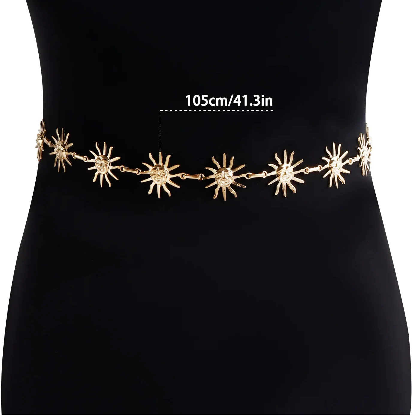 Sun hip chain - waist and belly jewelry for women