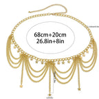 Oriental-style hip chain - oriental-style hip chain - waist and belly jewelry for women