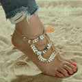 Anklet with Charm - Women's Foot Jewelry