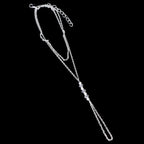 Gold and Silver Women's Anklet silver