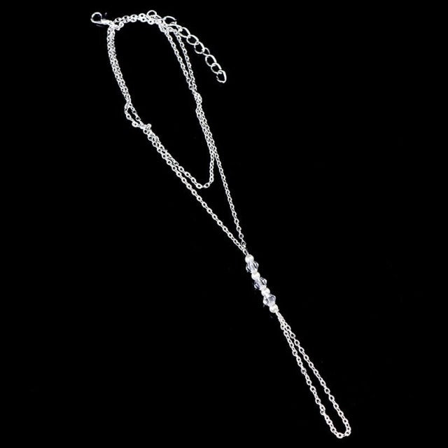 Gold and Silver Women's Anklet silver