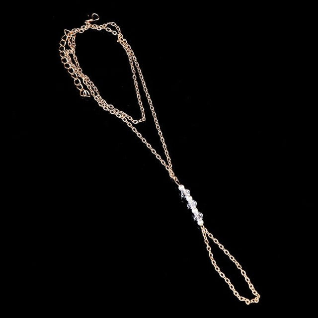 Gold and Silver Women's Anklet gold