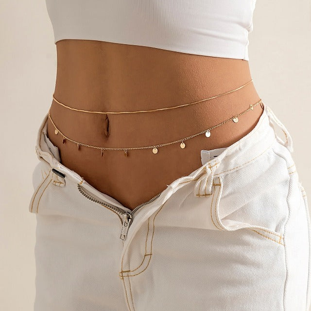 Women’s Belly Chain Gold & Silver