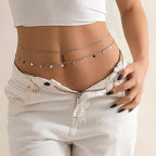 Women’s Belly Chain Gold & Silver silver