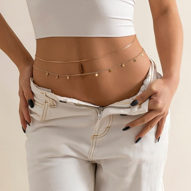 Women’s Belly Chain Gold & Silver