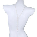 Women's Back Chain - Back Necklace with Pearls