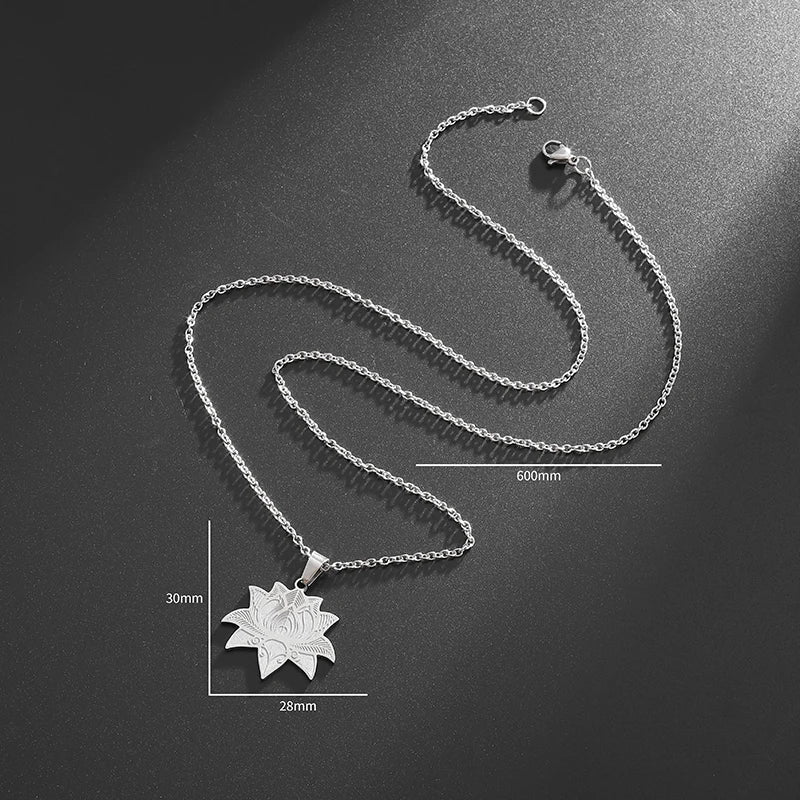 Chain & Lotus Flower Medallion