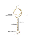 Hand and finger chain heart - women’s hand bracelet