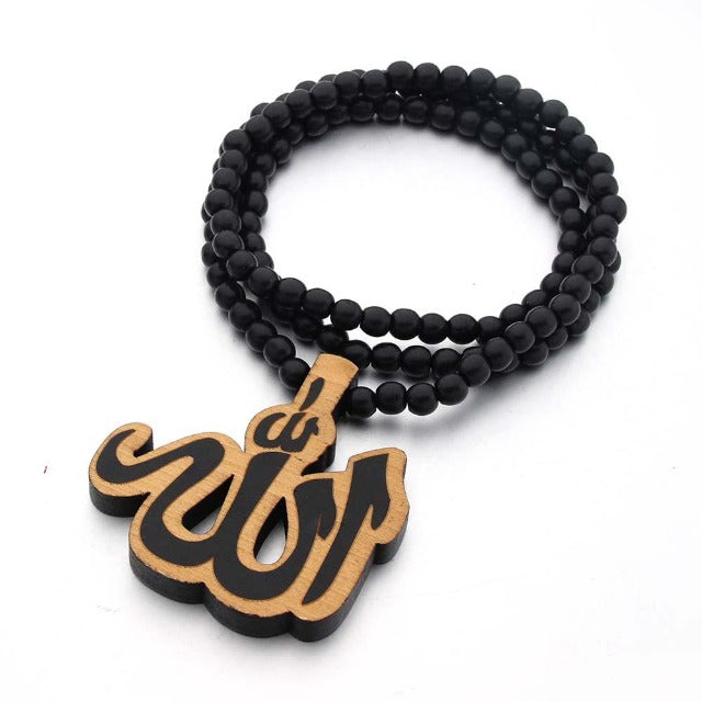 Beige and black Arabic Muslim prayer beads Sebha