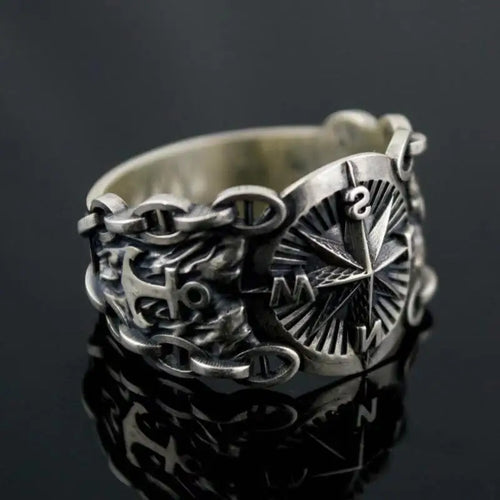 Compass Ring Compass Rose Signet Ring