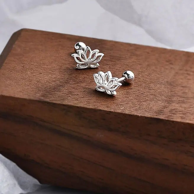 Women’s Earrings Lotus Flower Studs
