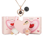 Eternal Love Box with Rose and Necklace