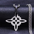 Protection Amulet Necklace Witch’s Knot Silver