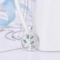 Green Women's Tree of Life Necklace