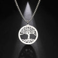Tree of Life Necklace Pendant Silver Color