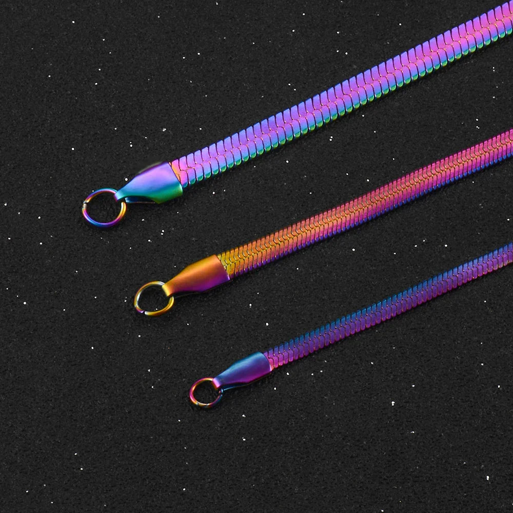 Necklace with rainbow pendant for men or women